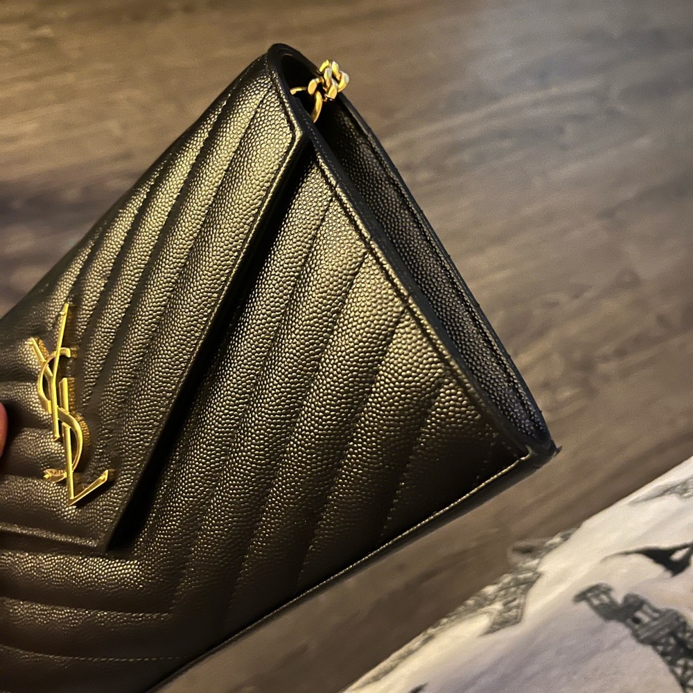 Saint Laurent Black Quilted Leather Bag - Picture 9 of 12